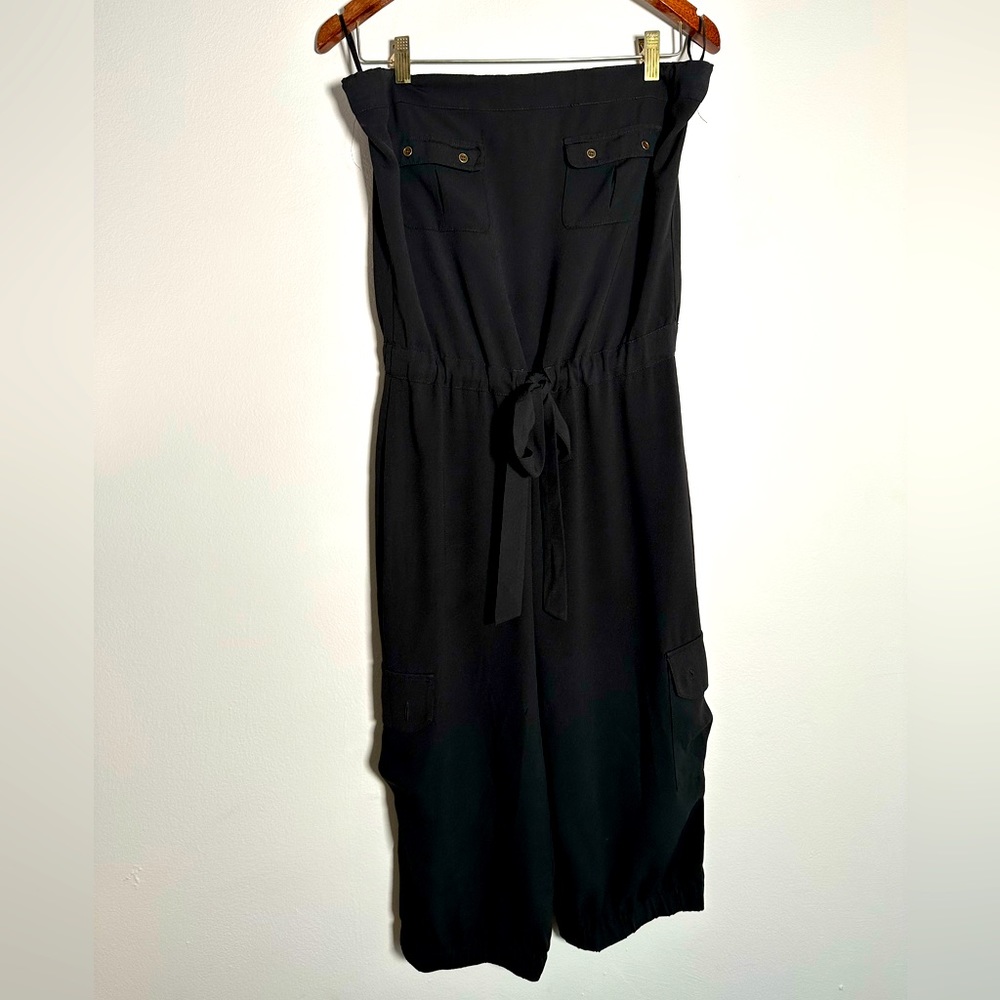 Caché Black Strapless Jumpsuit